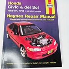Haynes Honda Civic & del Sol 1992 Thru 1995 SOHC Instrukcja naprawy samochodu 42024