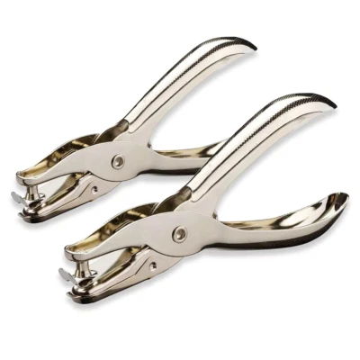 1/4 & 1/8 英寸单孔打孔机,2 件圆纸冲孔手持孔机 — 第 1/4 张图片