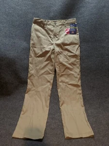 New Dickies Boy'S Flat Front Khaki Pant Boys 20 Beige Slim Fit - Picture 1 of 11