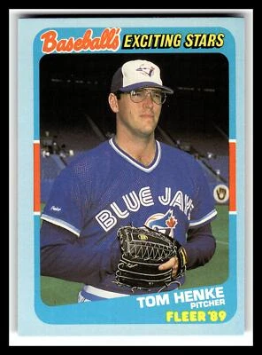 1989 Fleer Baseball's Exciting Stars #22 Tom Henke - Image 1 of 2