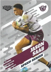 2022 Nrl Elite Speed Series Parallel (SSA06) Jason SAAB Sea Eagles 066/157 - Imagen 1 de 1