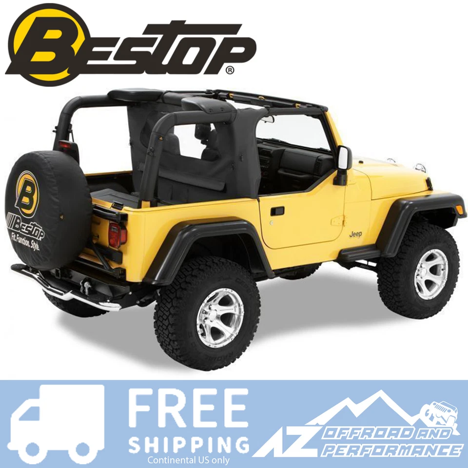 Bestop WrapAround WindJammer - Black Diamond fits 03-06 Jeep Wrangler TJ / LJ - Imagem 1 de 1