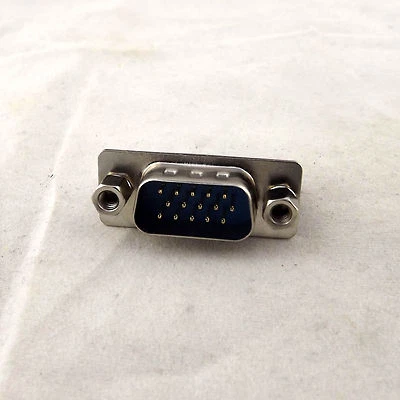 1x D-SUB DB15 15 Pin Male DIP PCB Straight Solder Connector Adapter DP15 3 Rows - Image 1 of 4