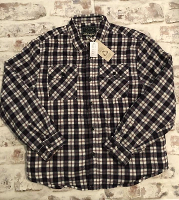 Jachs New York Mens Shacket SZ 2XL Navy White Sherpa lined Flannel Jacket Heavy - Image 1 of 4