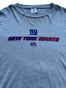 Camisa de fútbol americano VINTAGE NY Giants para hombre X-Grande NFL gris cuello redondo manga larga - Imagen 1 de 11