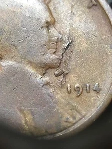 Centavo de trigo Lincoln 1914 - cáscara laminada grande - ¡ver todas las fotos! INV#5617 - Imagen 1 de 5