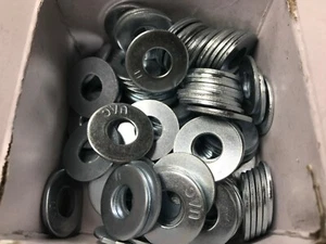100 Flat Washers 5/16" USS Zinc Plated Steel - Picture 1 of 3