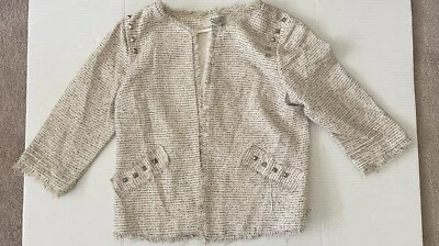 AMERICAN RAG Cie Women's Sweater jacket with metal studs Size-Large - Image 1 of 4