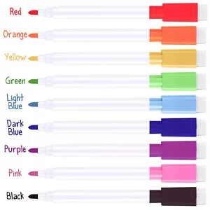 9-27pk Magnetic Whiteboard Pens and Eraser Coloured Dry Wipe White Board Markers - Picture 1 of 12