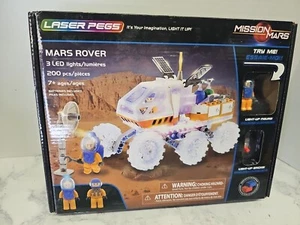 LASER PEGS MISSION MARS MARS ROVER 200 PIECES LIGHT UP BRICKS NEW - Picture 1 of 11
