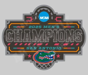 Florida Gators Men's NCAA Basketall Champions 2025 Die-Cut Magnetic Decal - Picture 1 of 1