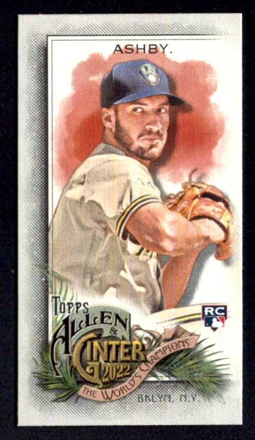 AARON ASHBY 2022 Topps Allen & Ginter Rookie A&G Back Mini Card RC SP Parallel - Image 1 of 2
