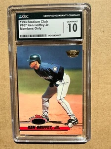 1993 Stadium Club Members Only #707 KEN GRIFFEY JR. Just Graded CGC 10 Gem Mint - Picture 1 of 4