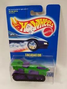 Hot Wheels #205 Treadator light green with purple canapy and hotwheels logo nip - Picture 1 of 6