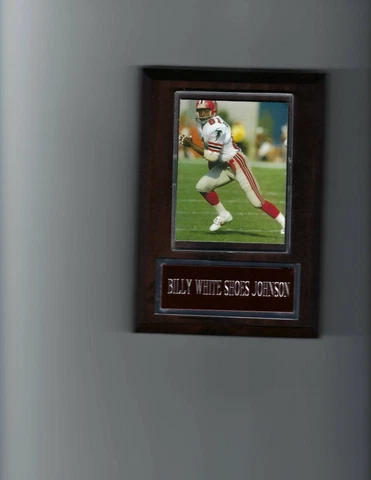 BILLY WHITE SHOES JOHNSON PLAQUE ATLANTA FALCONS FOOTBALL NFL Cover