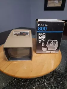 vintage baia 800 illuminated slide viewer with original box - Bild 1 von 7