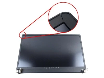 DELL ALIENWARE X17 R1 17.3" WVA FHD 360HZ LCD ASSEMBLY 1Y65F ***CRACKED BEZEL*** - Image 1 of 2