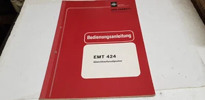 EMT424 Gleichlaufanalysator Manual - Zdjęcie 1 z 2