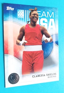 2016 TOPPS OLYMPICS CLARESSA SHIELDS #2 RC ROOKIE TEAM USA SILVER BOXING MMA - Picture 1 of 4