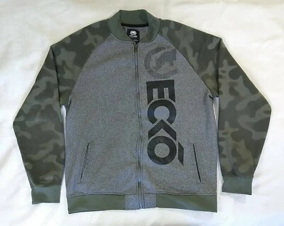 Ecko Unlimited Men's Size XL Full Zip Sweatshirt Jacket Camo Sleeves - Image 1 of 4