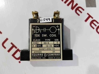Square D no-5 coil ser C 8962 - Image 1 of 3