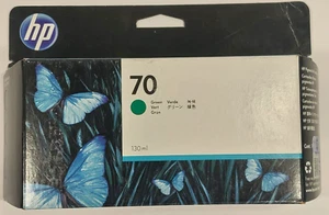 Cartucho de tinta genuina verde HP 70 C9457A 130 ML - FECHA 2018 - CAJA ORIGINAL - Imagen 1 de 3