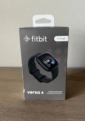 Brand New Fitbit Versa 4 Fitness Smartwatch - Graphite & Black - Image 1 of 4