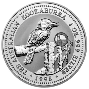 AUSTRALIA 1 dollaro 1998 esemplare 1 oz argento Kookaburra Privy Luxembourg scatola/CoA - Foto 1 di 4