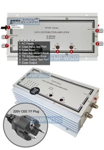 Amplificador de señal de TV coaxial tipo PAL RF profesional para Europa Oriente Medio Asia 220V - Imagen 1 de 6