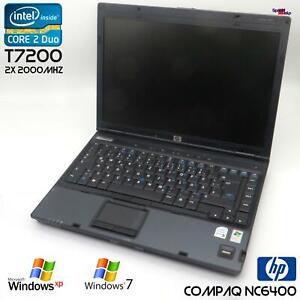HP Compaq nc6400 Notebook Laptop Windows XP 7 Radeon X1300 320B HDD 3GB RAM