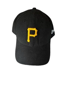 Pittsburgh Pirates Hat Cap MLB Adjustable Hat LOGO New Era 9Forty Black - Picture 1 of 4