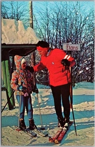 Wakefield, Michigan SKIING Postcard Indianhead Mountain (Jackson Creek Summit) - Picture 1 of 2