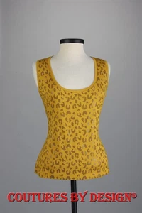 Camiseta sin mangas St John Knits, parte superior, lentejuelas de caviar color topo mediano nueva con etiquetas precio de venta sugerido por el fabricante $395 - Imagen 1 de 2