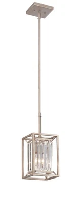 Designers Fountain 87430 Aged Platinum Linares 1-Light Mini Pendant - Image 1 of 2