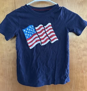Jumping Beans Sz 6 Boys American Flag Stars T-Shirt Memorial Day 4th Of July - Picture 1 of 3