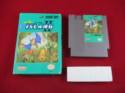 Adventure Island II (Nintendo Entertainment System, 1991) *Cart & Box - Tested* - Image 1 of 4