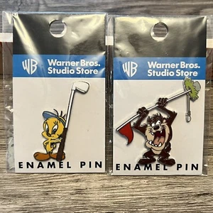 Juego de prendedores esmaltados de golf Tasmanian Taz Devil & Piolín Warner Bros Studio Store - Imagen 1 de 3