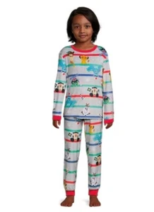 Boys Disney Holiday Long Sleeve Top & Pants 2 Piece Sleep Set- Large (10-12) - Picture 1 of 9