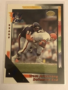 Trace Armstrong Chicago Bears 1992 Wild Card 5 Stripe #140 - Picture 1 of 1