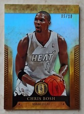 2012-13 CHRIS BOSH PLATINUM 5/10 GOLD STANDARD SANDWICHES