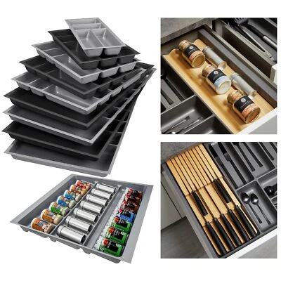 Orga-Box-3 Schubladeneinsätze Tiefe 473 mm Besteckkästen für Schubladen - Bild 1 von 4