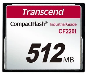 Transcend 512MB Industrial CF220I 220X Ultra CompactFlash (SLC) TS512MCF220I - Picture 1 of 1