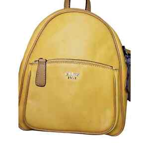 Guess yellow backpack purse