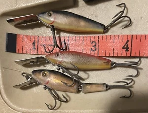 Lot of 3 VTG L&S Mirrolure 1 Jointed Fishing Lure #1 - Picture 1 of 2