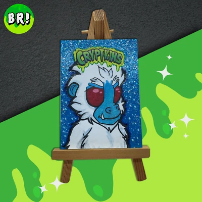 Crypt Kins Yeti Sketch Card - Series 1 - Official Trading Card - Image 1 of 3