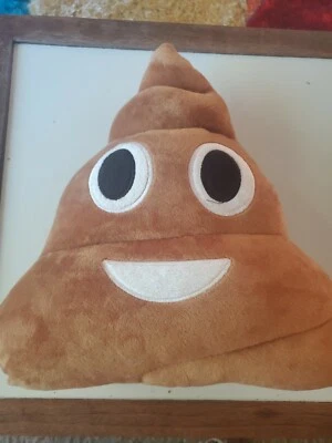 Brown poop emoji plush pillow - Image 1 of 4