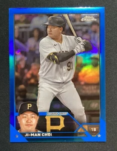 2023 Topps Chrome Update Ji-Man Choi Blue Refractor /150 #USC14 Pirates - Picture 1 of 3