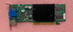 VINTAGE nVIDIA GeForce AGP Video Card w/VGA & S-VIDEO P73-A01 600-10073-002-AX1 - Picture 1 of 3