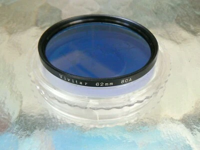 VIVITAR 62MM 80A FILTER 62MM 80A COOLING FILTER W/FILTER CASE **MINT** - Image 1 of 2