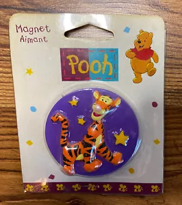Vintage 1997 Disney Winnie the Pooh "TIGGER" 3D Magnet lila NEW OLD STOCK - Bild 1 von 5